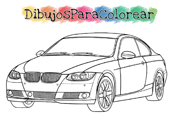 dibujos para colorear de coches bmw