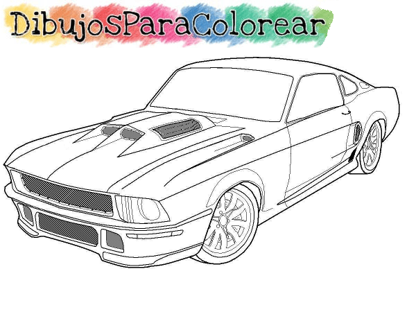 dibujos para colorear de coches deportivos