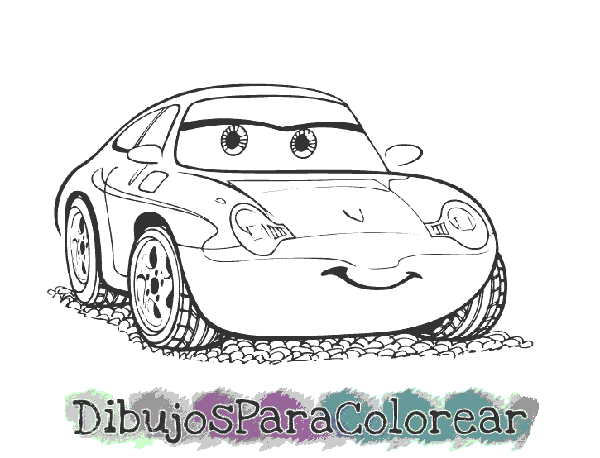 dibujos para colorear de coches de disney