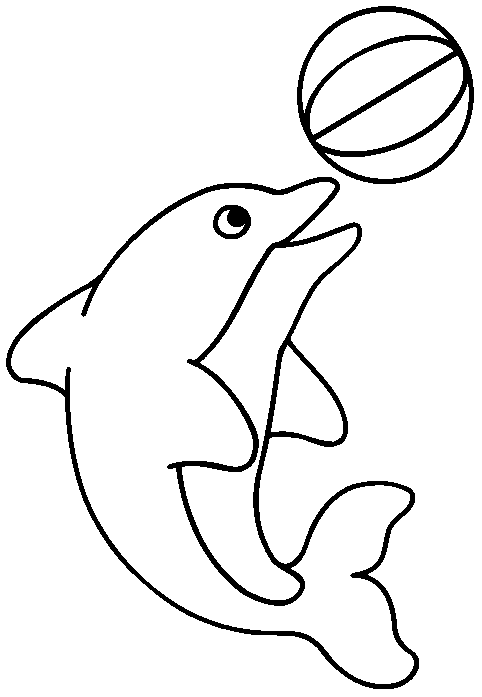 Delfin para pintar