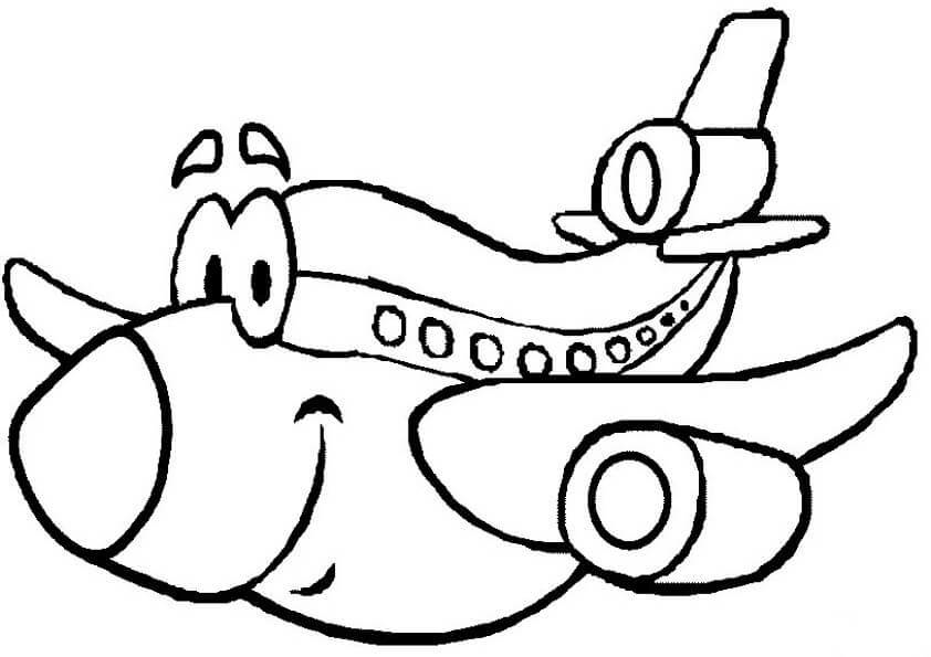dibujos para colorear de avión a reacción
